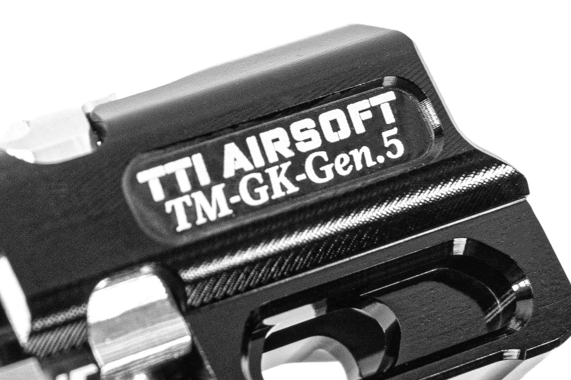 TTI Airsoft Infinity CNC Aluminum One Piece TDC Hop Up Chamber For Marui TM G17 Gen5 MOS / G19 GBBP Series-Blue
