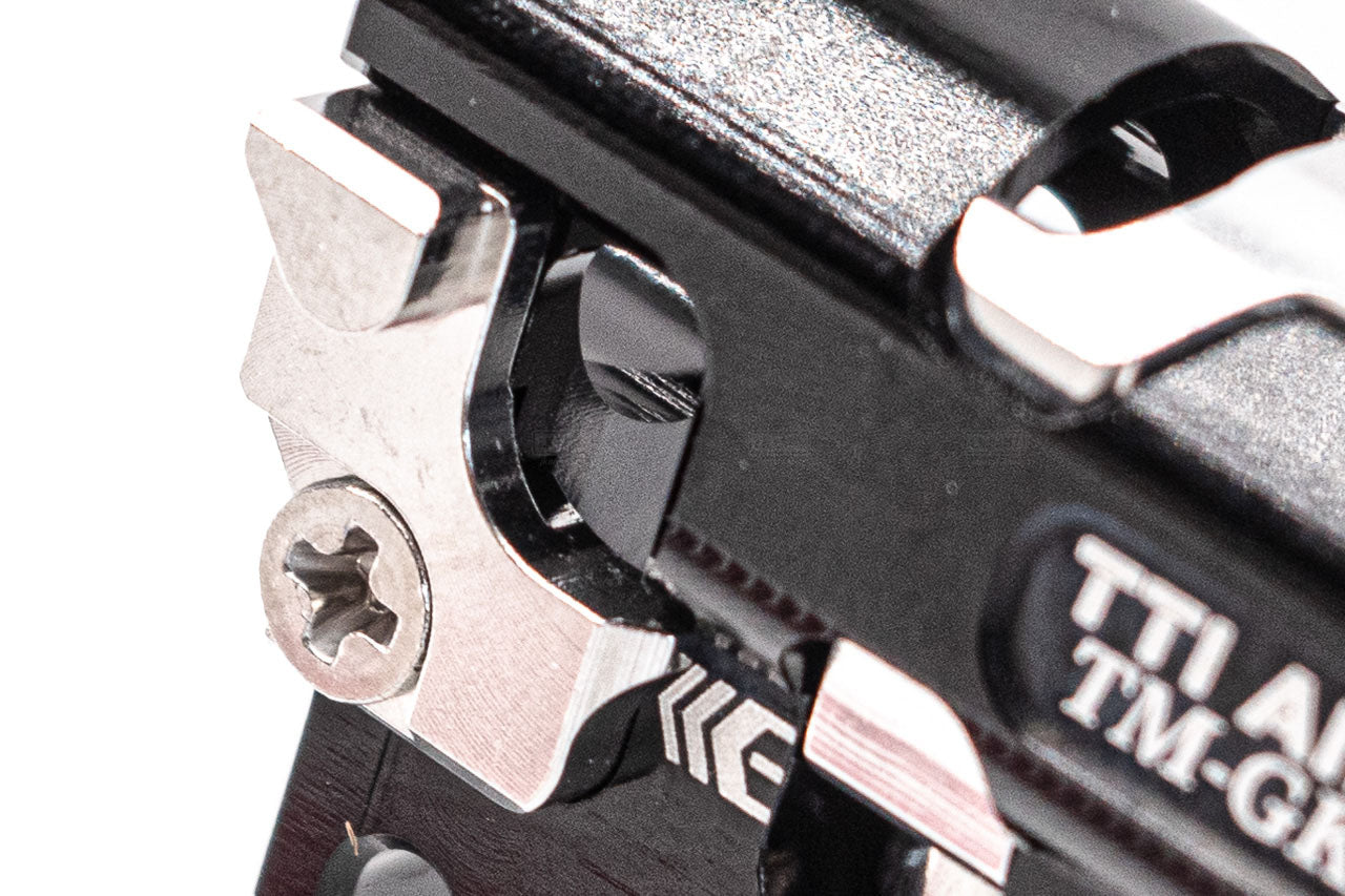 TTI Airsoft Infinity CNC Aluminum One Piece TDC Hop Up Chamber For Marui TM G17 Gen5 MOS / G19 GBBP Series-Blue