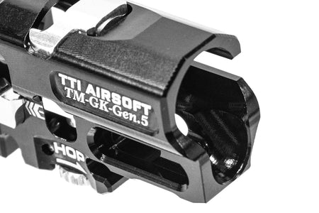 TTI Airsoft Infinity CNC Aluminum One Piece TDC Hop Up Chamber For Marui TM G17 Gen5 MOS / G19 GBBP Series-Blue