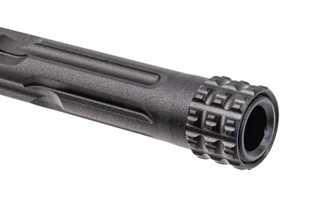 TTI Airsoft CNC Aluminum 14mm CCW Threaded Fixed Outer Barrel Type A For Umarex / VFC Glock 17 Gen5 / G45 GBBP Series -Silver