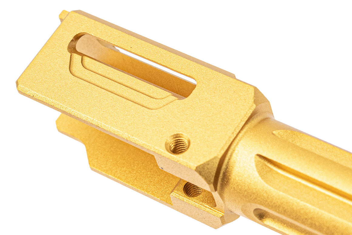 TTI Airsoft CNC Aluminum 11mm CW Threaded Fixed Outer Barrel Type B For Umarex / VFC Glock 17 Gen5 / G45 GBBP Series -Silver