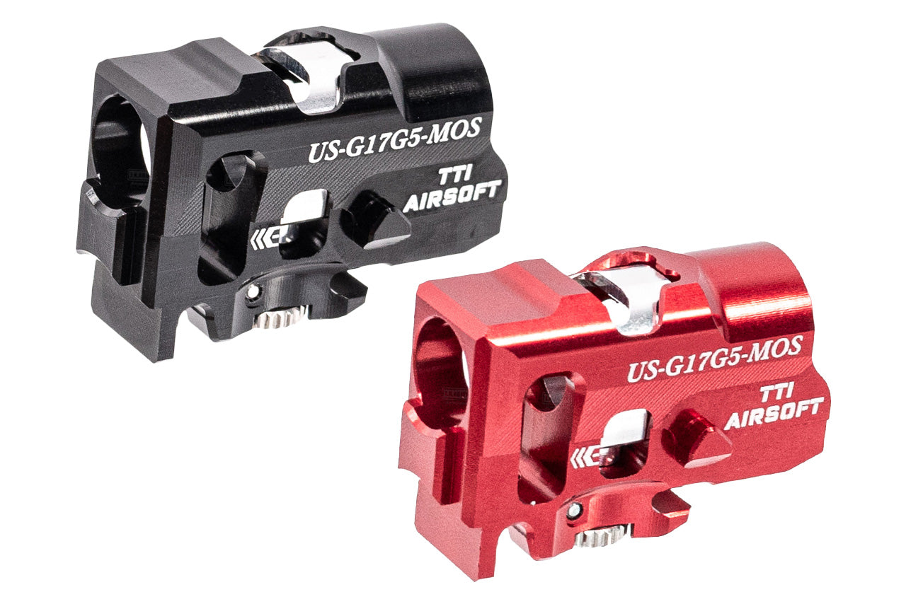TTI Airsoft CNC Aluminum Infinity TDC Hop-Up Chamber For Umarex SRC Glock 17 Gen5 MOS GBBP -Red