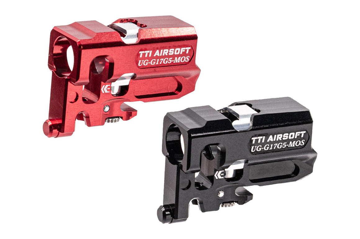 TTI Airsoft Infinity CNC Aluminum One Piece TDC Hop Up Chamber For Umarex GHK Glock 17 Gen5 MOS GBBP -Red