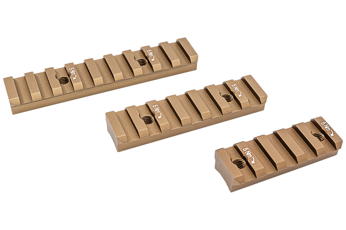 Ultima Industries UI HKey Mod Aluminum Alloy Rail Section ( S / M / L ) ( Black / RAL8000 )-L Size 95mm, 9-slot-Black