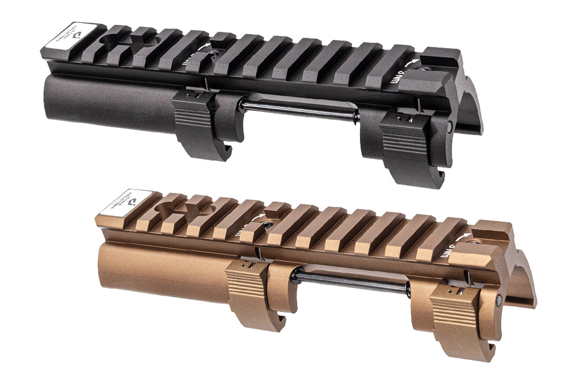 Ultima Industries UI MIL Style HKey Mod Scope Mount For Umarex VFC MP5 GBBR Series -RAL8000 ( Green Brown )