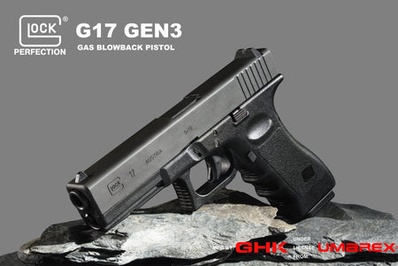 Umarex Glock 17 Gen 3 GBB Pistol Airsoft ( by GHK ) ( G17 Gen 3 ) ( Steel Slide with CNC Process )