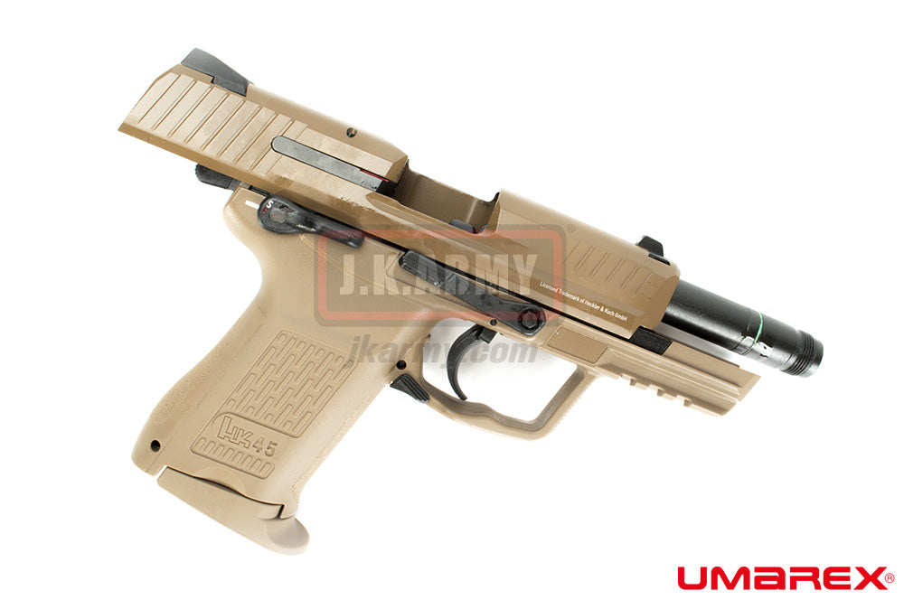 Umarex HK45 Compact Tactical GBB Pistol Airsoft ( VFC Asia Version / FDE ) ( HK45CT )