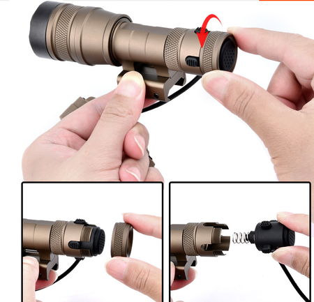 WADSN / NE RE Flashlight with Switch-Dark Earth ( DE )