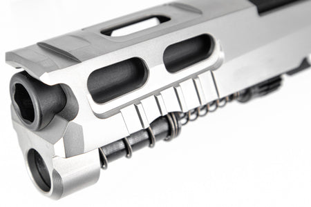 Mafio Steel Pro-Cut Style 3.9" M18 Slide Set & Barrel Set For SIG AIR / VFC P320 M18 GBB Pistol Airsoft Series ( Stainless Steel Silver )