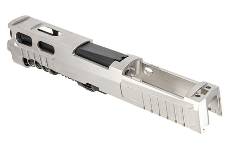 Mafio Steel Pro-Cut Style 3.9" M18 Slide Set & Barrel Set For SIG AIR / VFC P320 M18 GBB Pistol Airsoft Series ( Stainless Steel Silver )