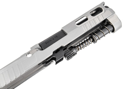 Mafio Steel Pro-Cut Style 3.9" M18 Slide Set & Barrel Set For SIG AIR / VFC P320 M18 GBB Pistol Airsoft Series ( Stainless Steel Silver )