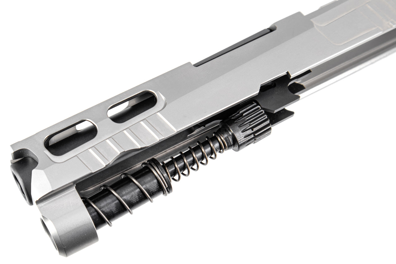 Mafio Steel Pro-Cut Style 3.9" M18 Slide Set & Barrel Set For SIG AIR / VFC P320 M18 GBB Pistol Airsoft Series ( Stainless Steel Silver )