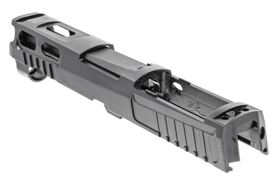 Mafio Steel Pro-Cut Style 3.9" M18 Slide Set & Barrel Set For SIG AIR / VFC P320 M18 GBB Pistol Airsoft Series ( Black )