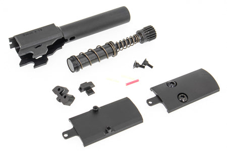Ushot Steel Pro-Cut Style 3.9" M18 Slide Set & Barrel Set For SIG AIR / VFC P320 M18 GBB Pistol Airsoft Series ( FDE )