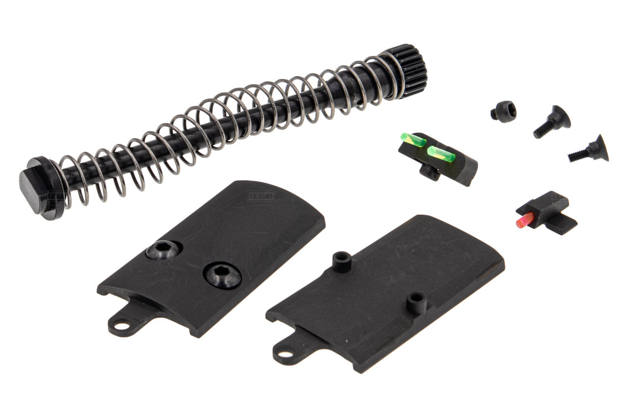 Mafio P320 Pro-Cut Type 4.7" Steel Slide & Barrel Set For SIG AIR / VFC P320 M17 GBB Pistol Airsoft Series-Silver