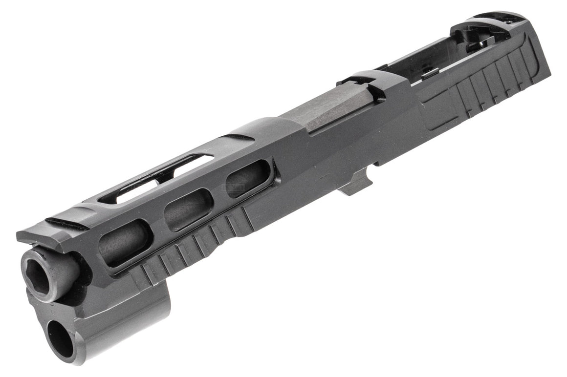 Mafio P320 Pro-Cut Type 4.7" Steel Slide & Barrel Set For SIG AIR / VFC P320 M17 GBB Pistol Airsoft Series-Silver