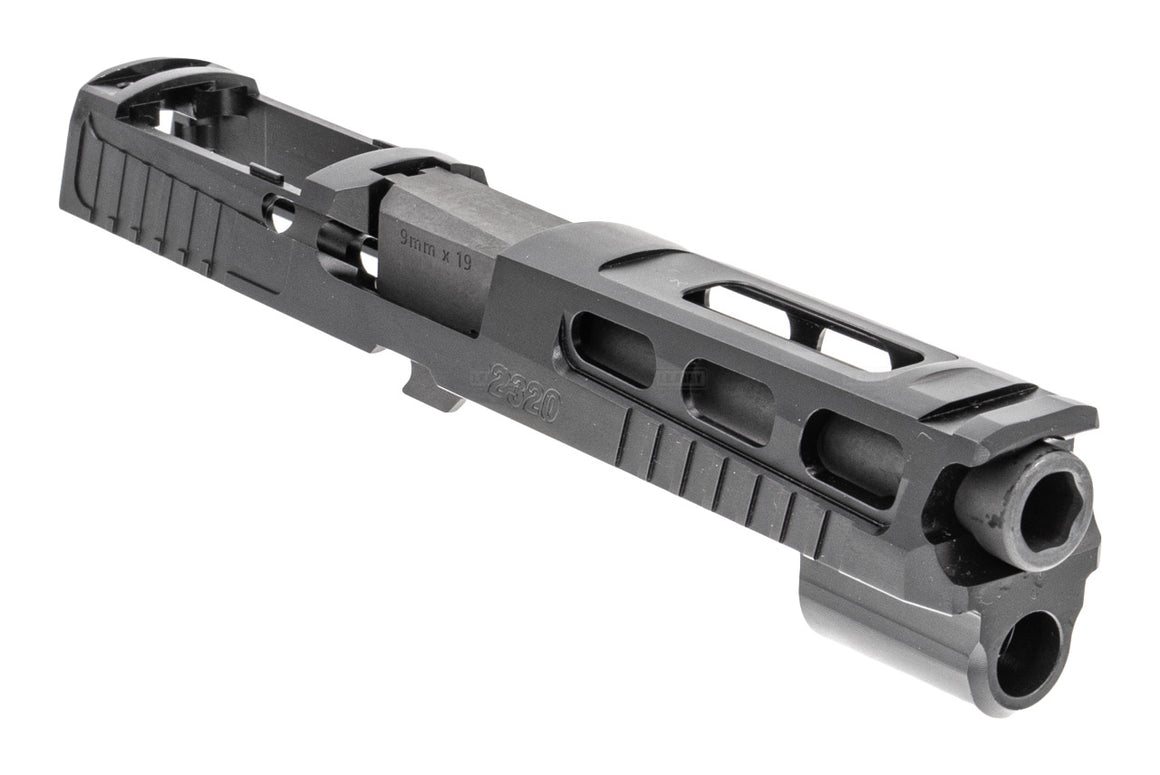 Mafio P320 Pro-Cut Type 4.7" Steel Slide & Barrel Set For SIG AIR / VFC P320 M17 GBB Pistol Airsoft Series-Silver