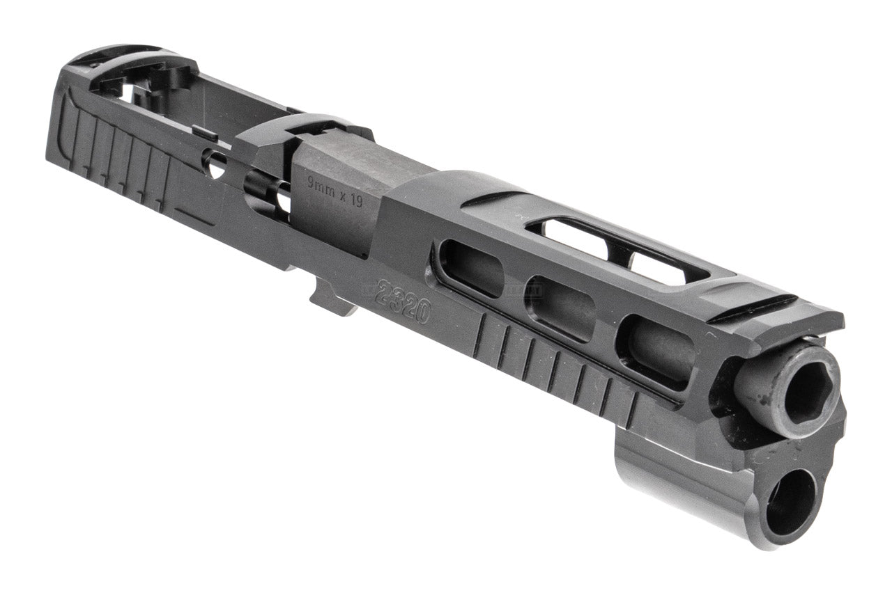 Mafio P320 Pro-Cut Type 4.7" Steel Slide & Barrel Set For SIG AIR / VFC P320 M17 GBB Pistol Airsoft Series-Silver