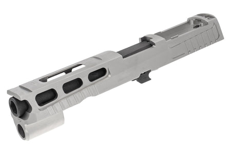 Mafio P320 Pro-Cut Type 4.7" Steel Slide & Barrel Set For SIG AIR / VFC P320 M17 GBB Pistol Airsoft Series-Silver