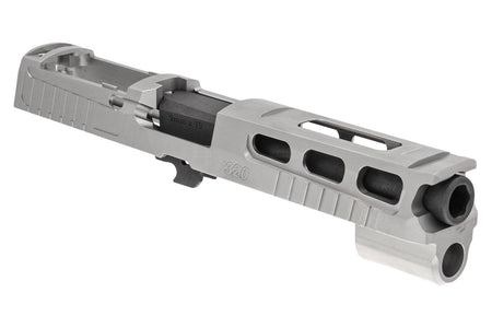 Mafio P320 Pro-Cut Type 4.7" Steel Slide & Barrel Set For SIG AIR / VFC P320 M17 GBB Pistol Airsoft Series-Silver