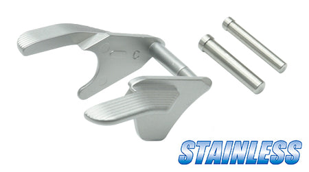 Guarder Stainless Ambi Thumb Safety For Marui TM V10 GBBP ( Silver )
