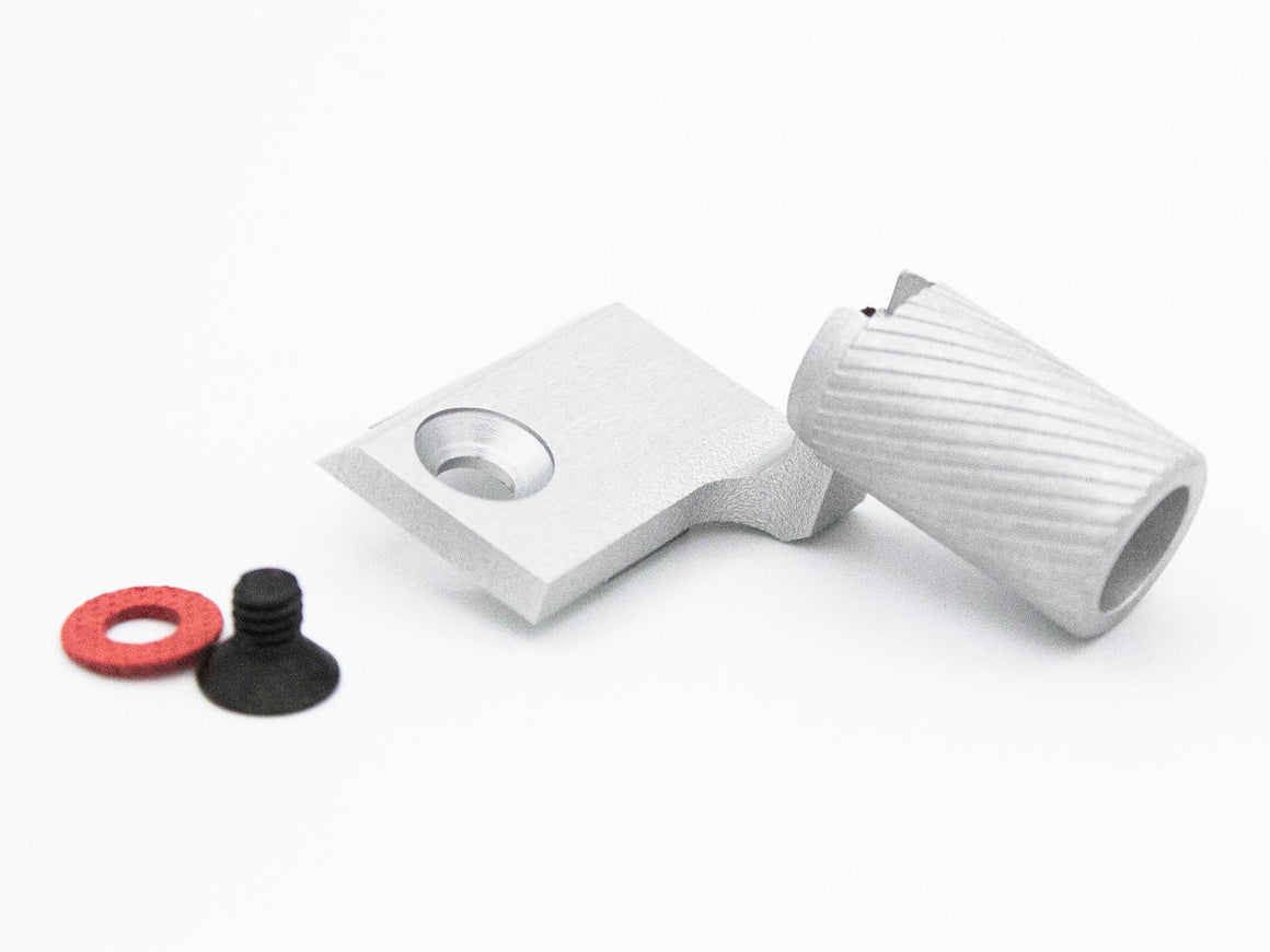 JLP V4R ( Right Side ) Slide Racker for Tokyo Marui Hi-Capa ( For Original / Bo-Mar Cut Slide ) ( 12mm Twister Handle ) ( Silver )