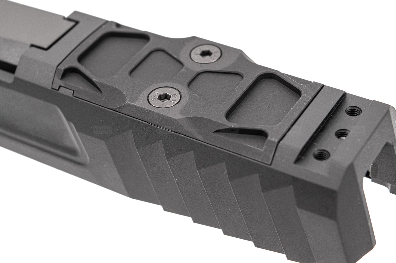 Nova NSO Reptile Cut Style Aluminum Slide Set for SIG AIR / VFC P320 M17 M18 GBBP Series ( Black )