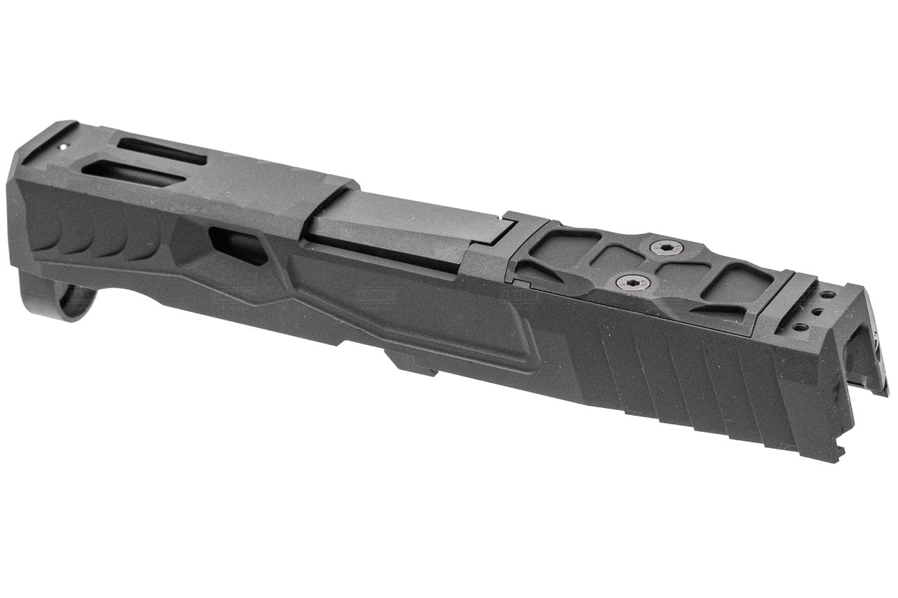 Nova NSO Reptile Cut Style Aluminum Slide Set for SIG AIR / VFC P320 M17 M18 GBBP Series ( Black )