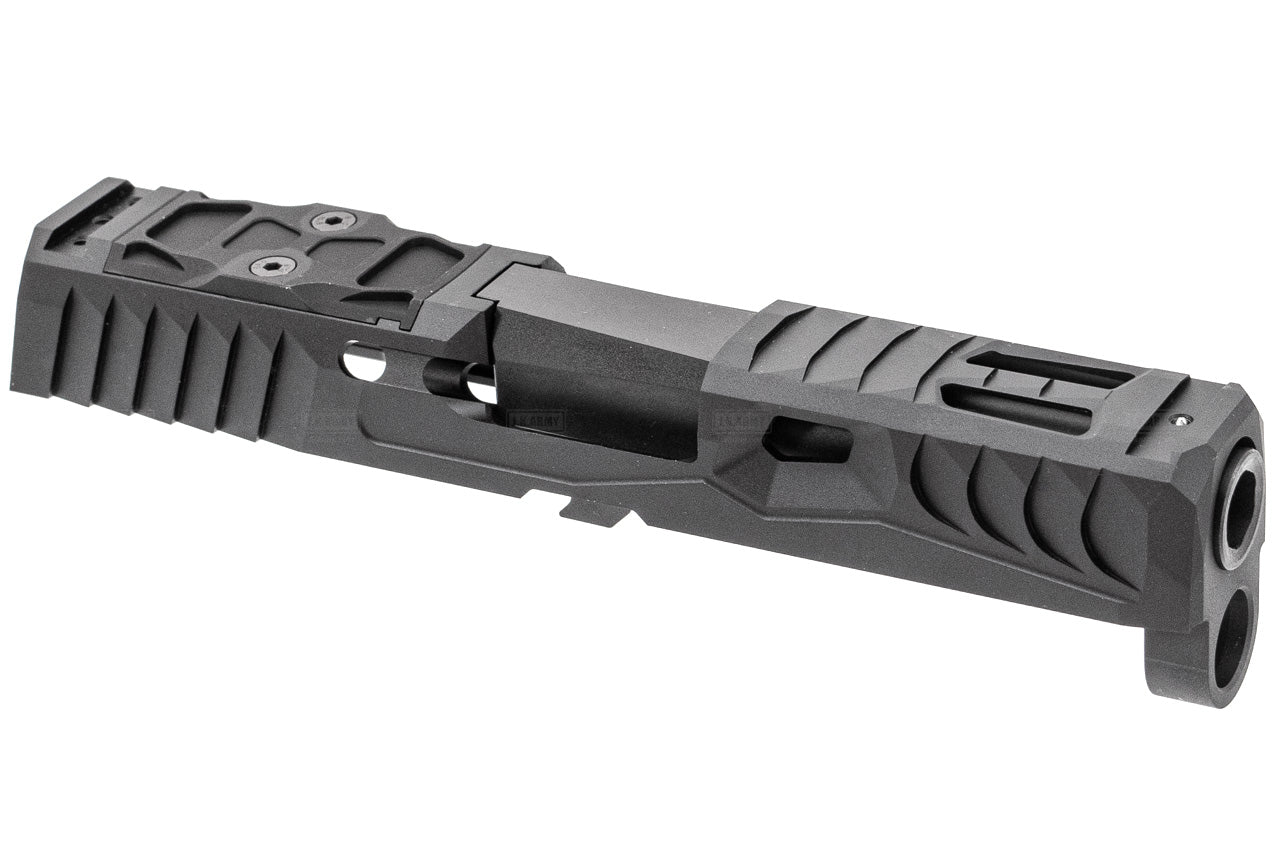 Nova NSO Reptile Cut Style Aluminum Slide Set for SIG AIR / VFC P320 M17 M18 GBBP Series ( Black )