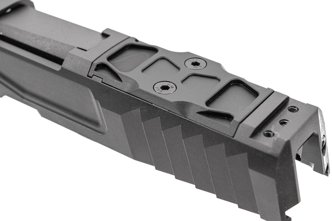 Nova NSO Reptile Cut Style Steel Slide Set for SIG AIR / VFC P320 M17 M18 GBBP Series ( Black )