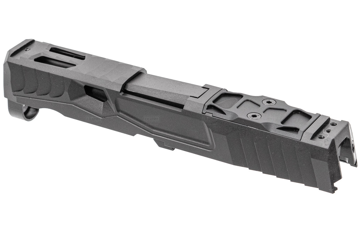 Nova NSO Reptile Cut Style Steel Slide Set for SIG AIR / VFC P320 M17 M18 GBBP Series ( Black )