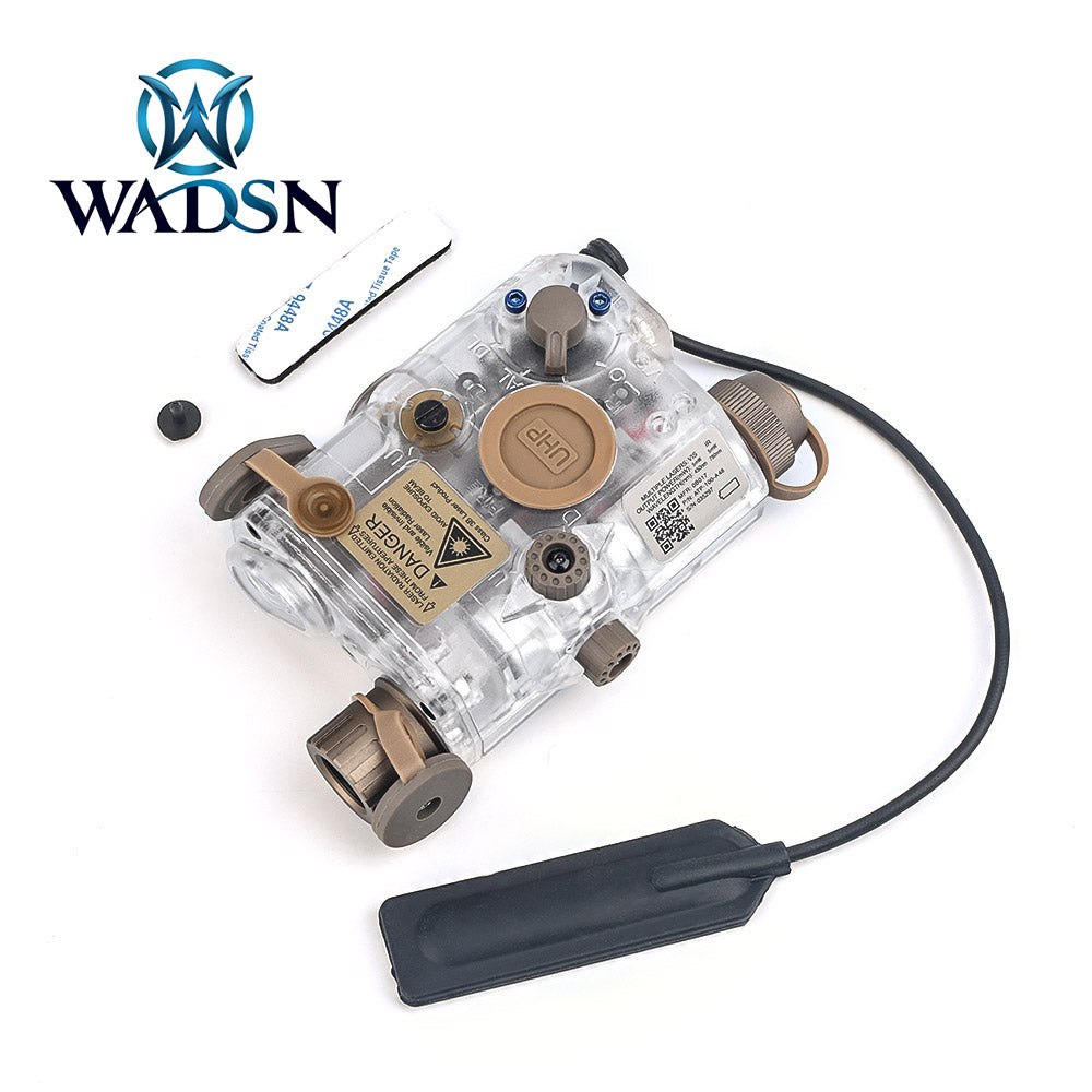 WADSN / NE PEQ LA-5C UHP APPEARANCE VER ( BK / DE ) ( Red / Green / Blue Laser )-Dark Earth ( DE )-Red Laser