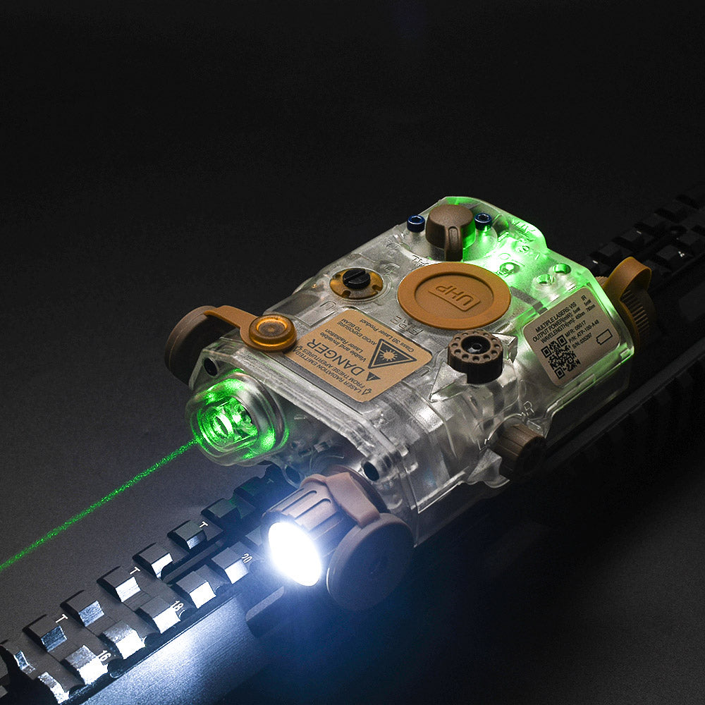 WADSN / NE PEQ LA-5C UHP APPEARANCE VER ( BK / DE ) ( Red / Green / Blue Laser )-Dark Earth ( DE )-Red Laser