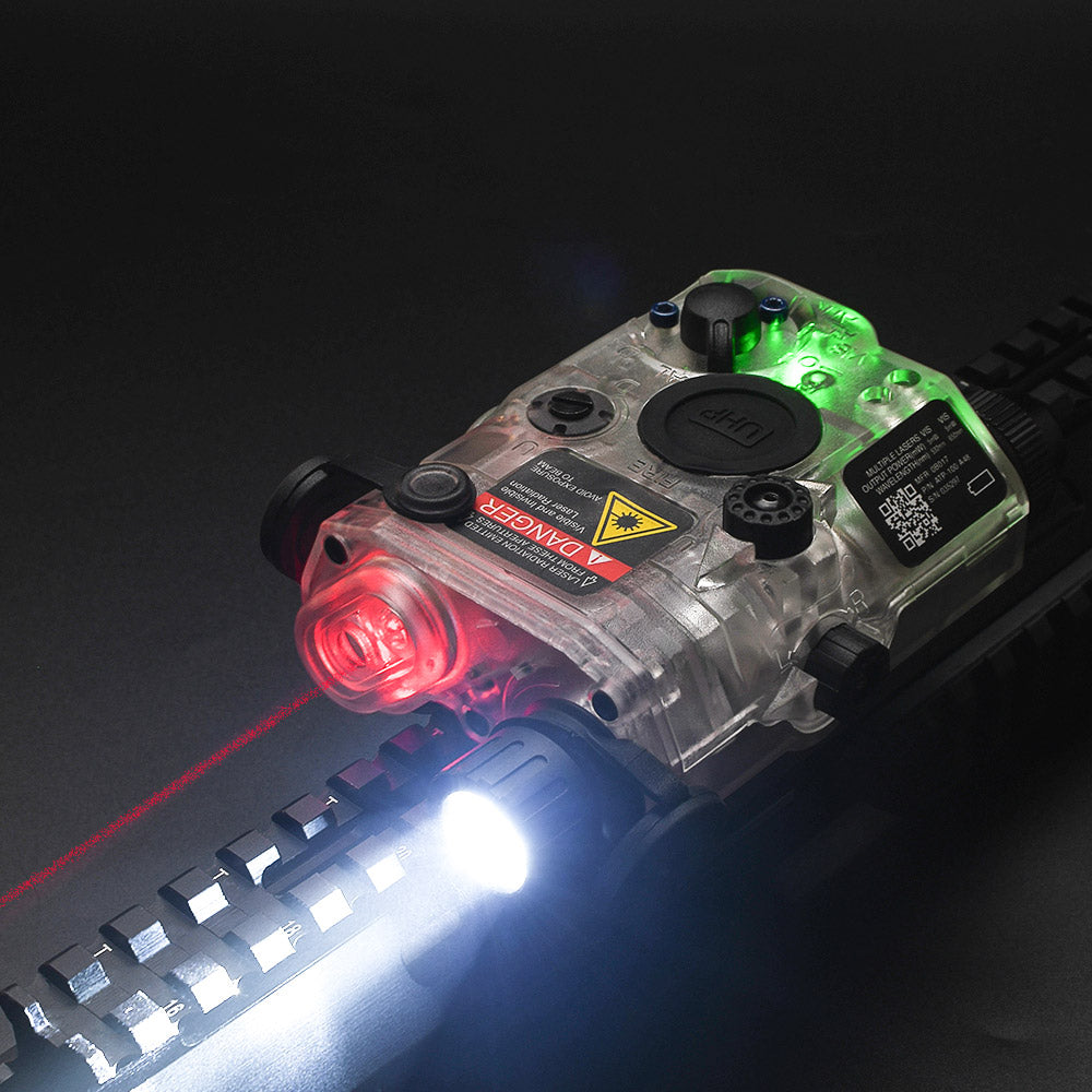 WADSN / NE PEQ LA-5C UHP APPEARANCE VER ( BK / DE ) ( Red / Green / Blue Laser )-Dark Earth ( DE )-Red Laser