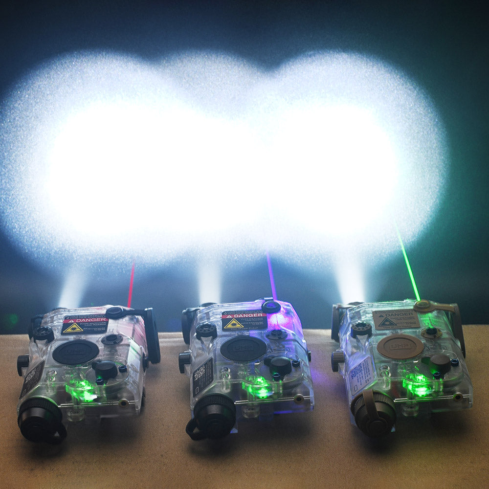 WADSN / NE PEQ LA-5C UHP APPEARANCE VER ( BK / DE ) ( Red / Green / Blue Laser )-Dark Earth ( DE )-Red Laser