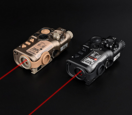 WADSN RAID X Style Airsoft Laser Drive ( IR & Red / Green / Blue Laser ) ( Aluminum )-Black-Red & IR Laser