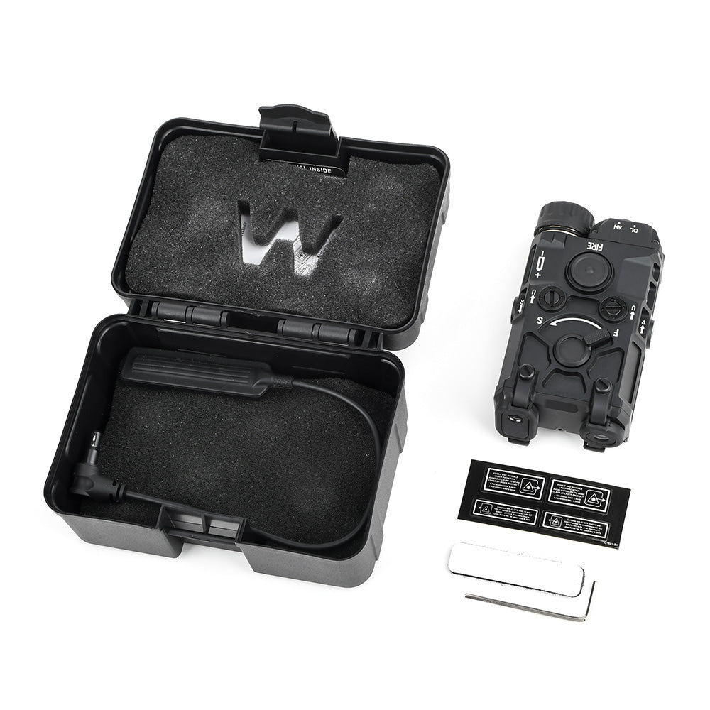 WADSN ET OGL Style Airsoft Laser Drive ( IR & Red / Green / Blue Laser ) ( Aluminum )-Blue & IR Laser-Black