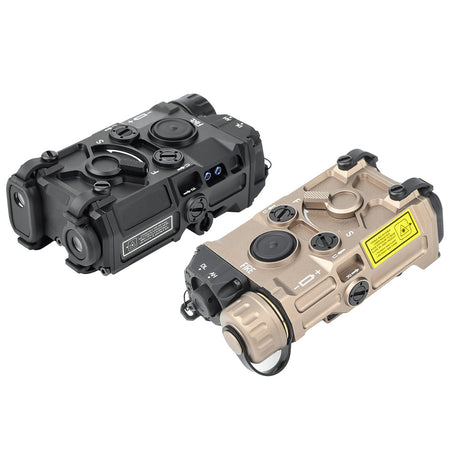 WADSN ET OGL Style Airsoft Laser Drive ( IR & Red / Green / Blue Laser ) ( Aluminum )-Blue & IR Laser-Black