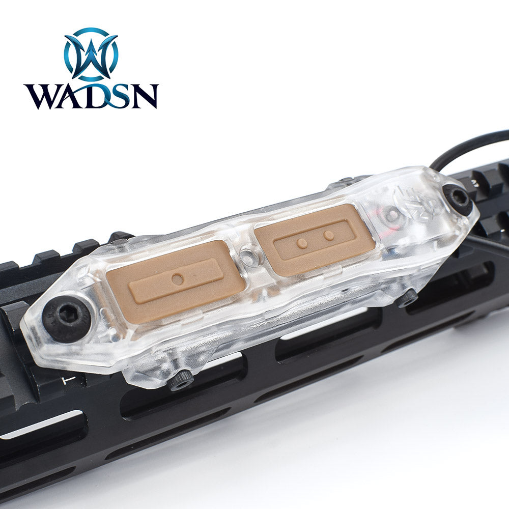 WADSN / NE TAP Double Switch Perspective Ver. for Airsoft PEQ , M/X-Series Flashlight ( BK / DE )-Dark Earth ( DE )