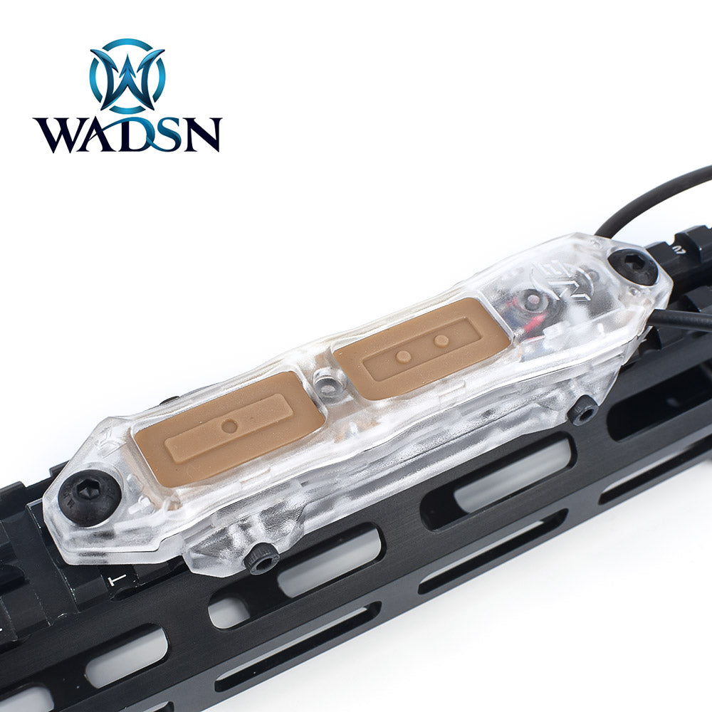WADSN / NE TAP Double Switch Perspective Ver. for Airsoft PEQ , M/X-Series Flashlight ( BK / DE )-Dark Earth ( DE )