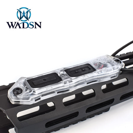 WADSN / NE TAP Double Switch Perspective Ver. for Airsoft PEQ , M/X-Series Flashlight ( BK / DE )-Dark Earth ( DE )