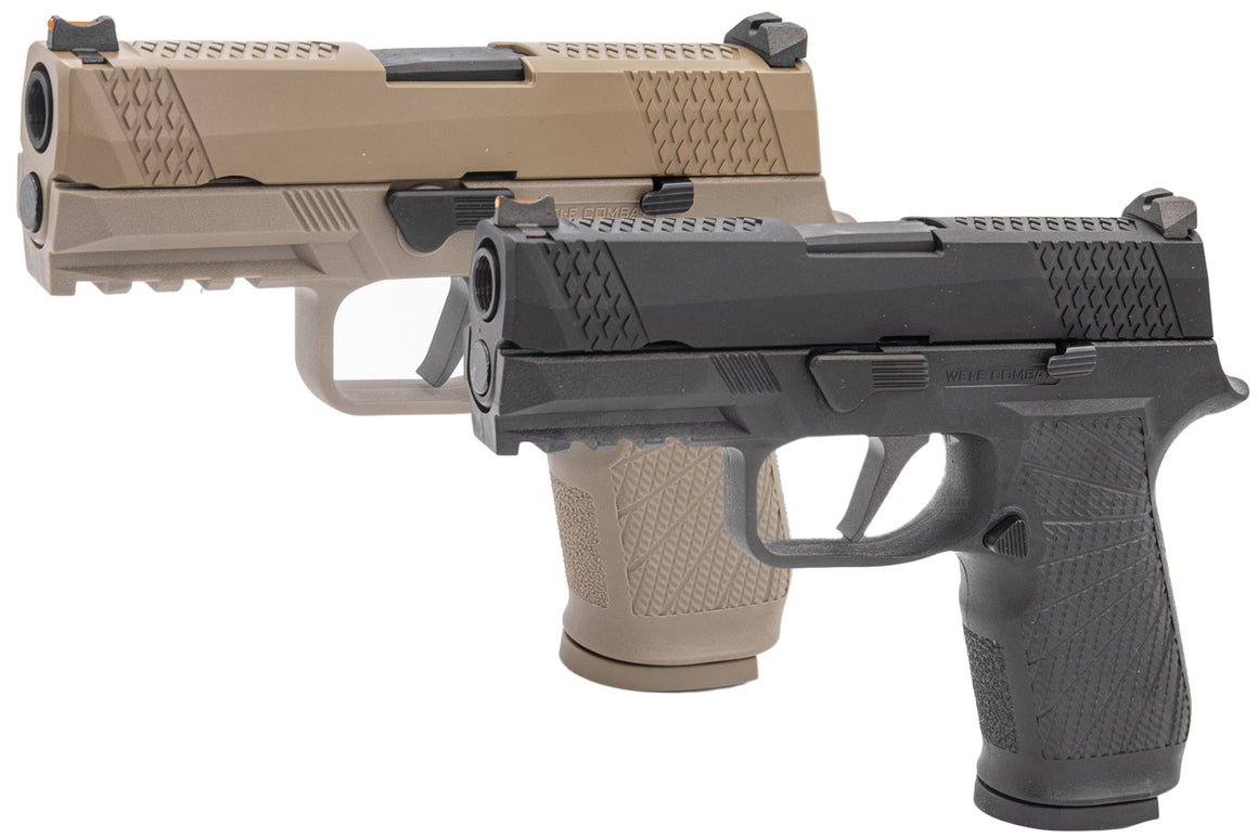 WE F18 V2 GBB Pistol Airsoft ( Black / DE )-Dark Earth ( DE )