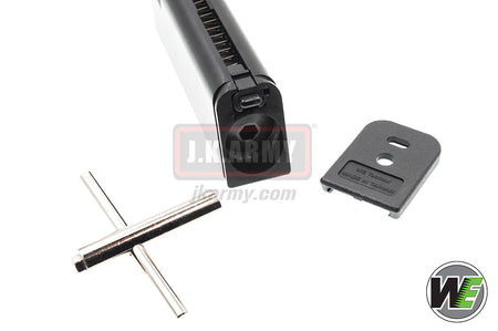 WE G Series 25 Rds Co2 Magazine for WE / AW / TM G Model GBB Pistol Series ( Black ) ( Set )