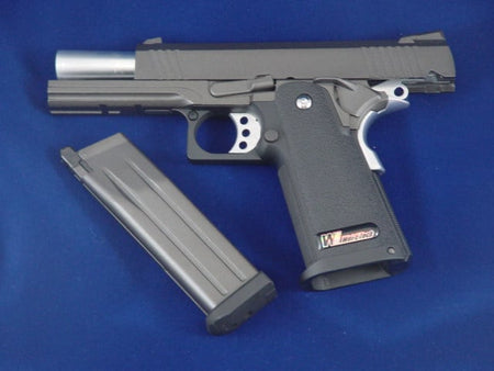 WE Hi-Capa 4.3 GBB Pistol (Black / Silver)