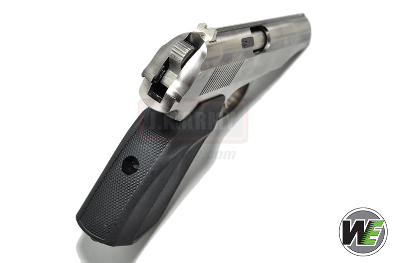 WE Makarov Gas GBB Pistol with Dummy Suppressor ( Silver )