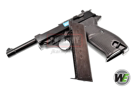 WE P38L GBB Pistol Airsoft ( Black )