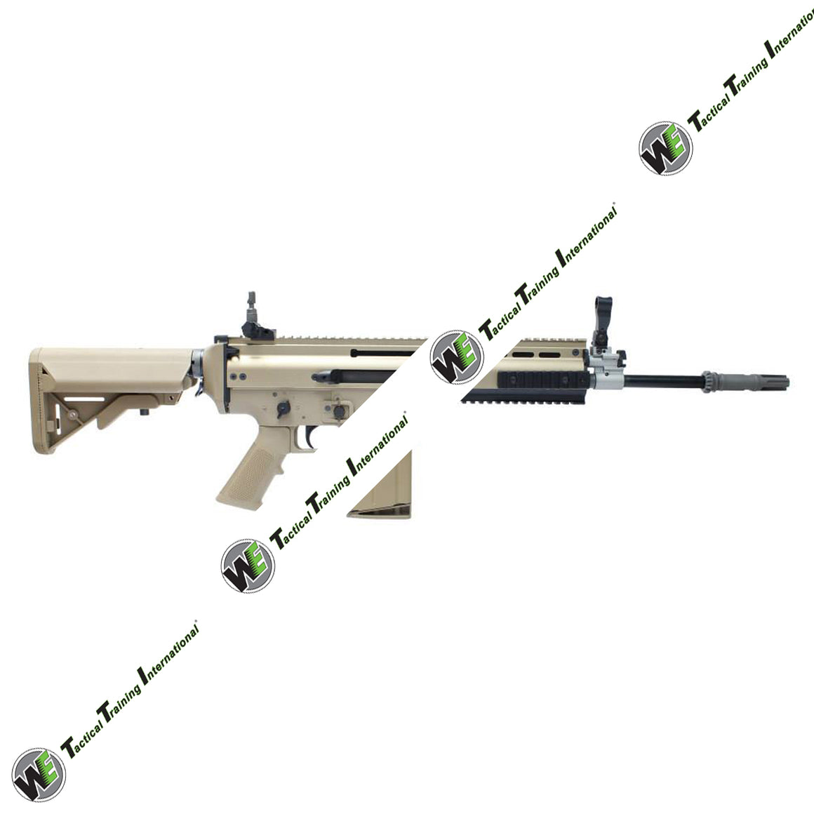 WE SCA Heavy M4 Stock Airsoft GBB Rifle ( DE ) ( MK17 ) ( SEAL EDITION Crane Stock )