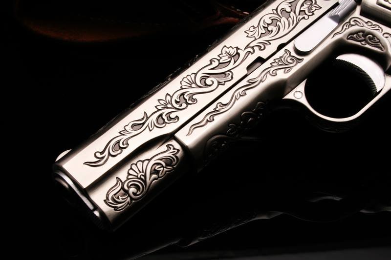 WE 1911 Classic Floral Pattern GBB Pistol Airsoft