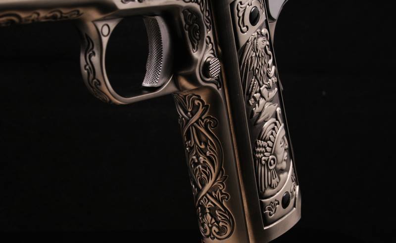 WE 1911 Classic Floral Pattern GBB Pistol Airsoft