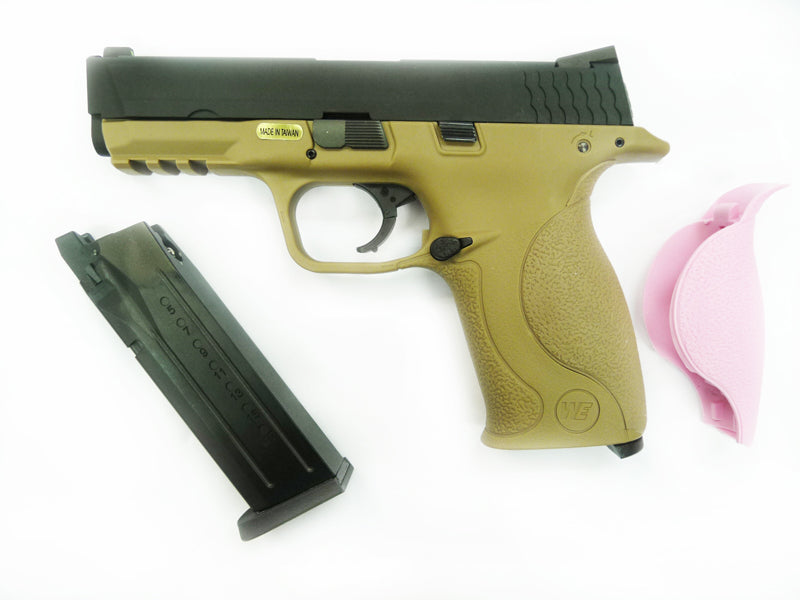 WE Toucan Metal Slide GBB Pistol ( Tan ) ( BK Slide, Tan Frame )